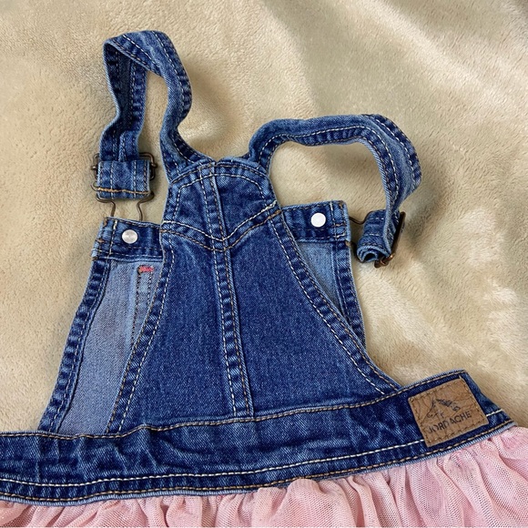 Jordache overall with pink layered skirt. Size 5 - Picture 7 of 10